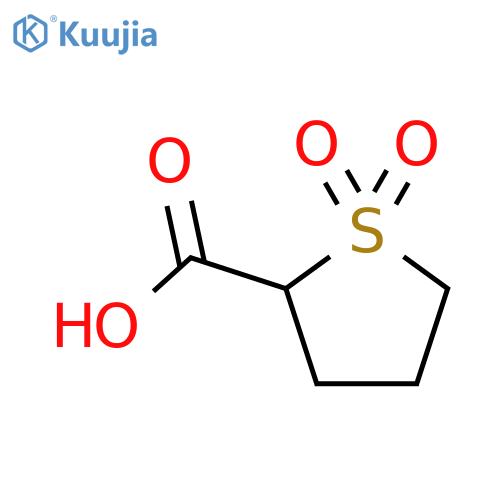 1,1-dioxothiolane-2-carboxylic acid structure