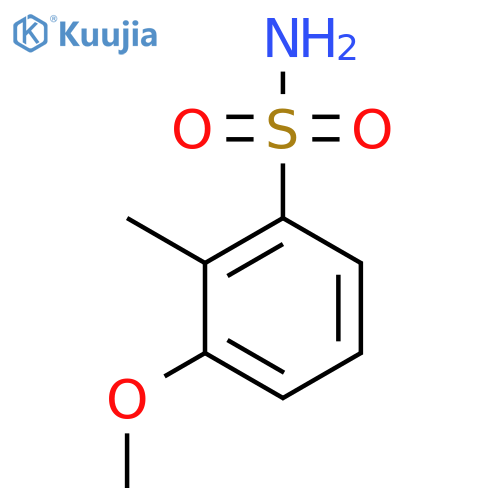 3-methoxy-2-methylbenzene-1-sulfonamide structure