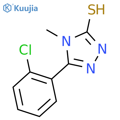 5-(2-Chlorophenyl)-4-methyl-4H-1,2,4-triazole-3-thiol structure