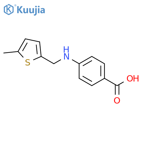 4-{(5-Methyl-2-thienyl)methylamino}benzoic Acid structure