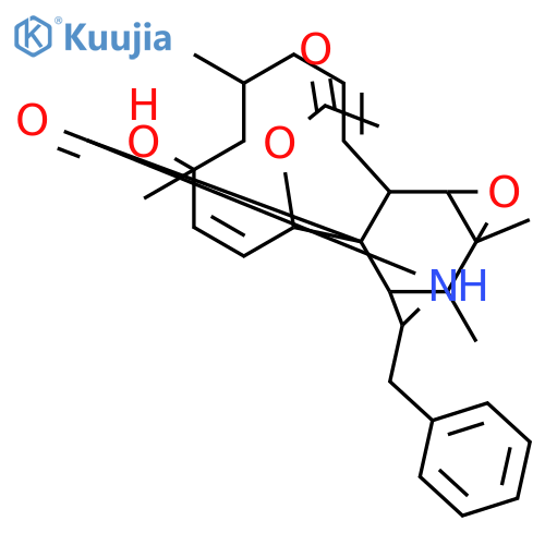 (1E,4S,6R,7E,9R,12S,12aR,13S,13aR,14aS,14bR)-12-benzyl-6-hydroxy-4,6,13,13a-tetramethyl-10-oxo-4,5,6,9,10,11,12,12a,13,13a,14a,14b-dodecahydro-3H-cycloundeca[d]oxireno[f]isoindol-9-yl acetate structure