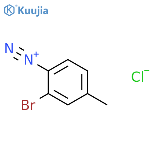 BENZENEDIAZONIUM, 2-BROMO-4-METHYL-, CHLORIDE structure