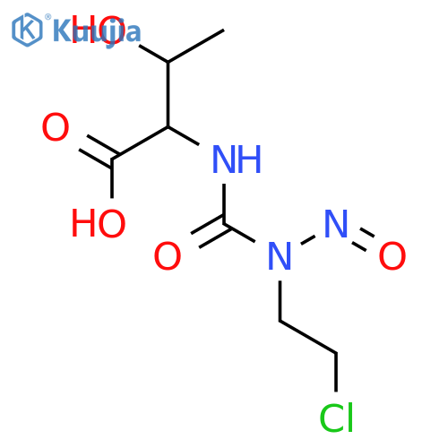 2-[[2-Chloroethyl(nitroso)carbamoyl]amino]-3-hydroxybutanoic acid structure