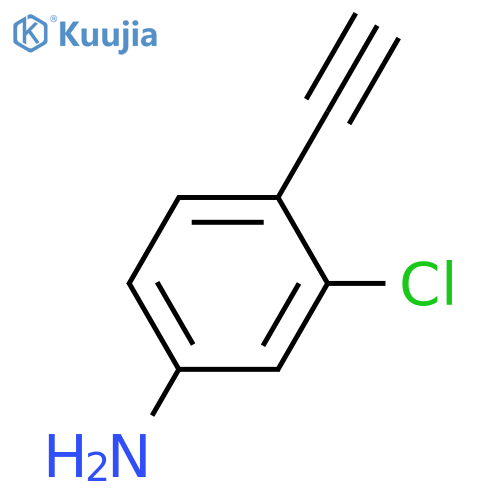 3-chloro-4-ethynyl-aniline structure