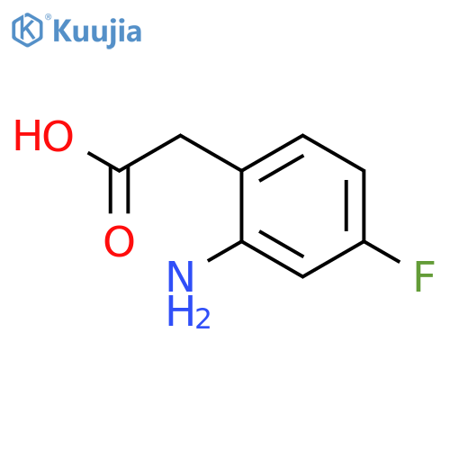 BENZENEACETIC ACID, 2-AMINO-4-FLUORO- structure