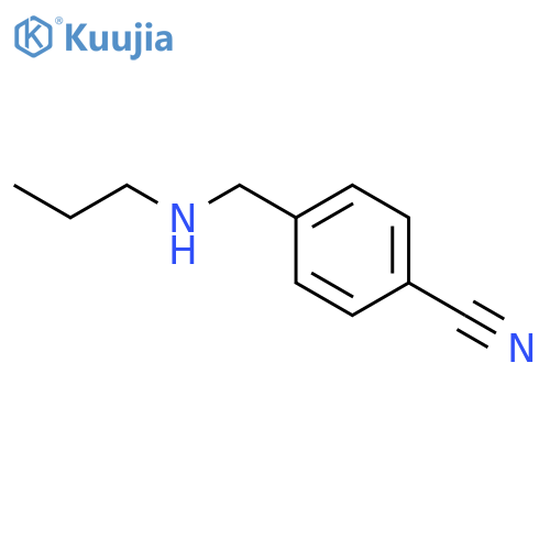 4-(propylamino)methylbenzonitrile structure