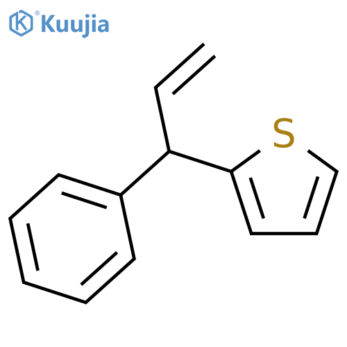 THIOPHENE, 2-(1-PHENYL-2-PROPENYL)- structure