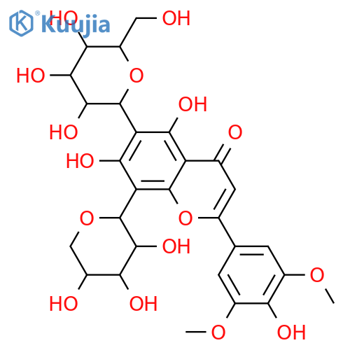 8-C-α-L-Arabinopyranosyl-6-C-β-D-glucopyranosyl-3',4',5,5',7-pentahydroxyflavone; 3',5'-Di-Me ether structure