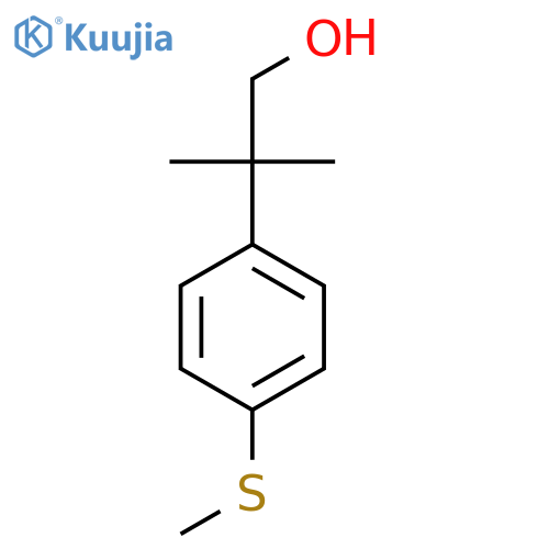 2-methyl-2-4-(methylsulfanyl)phenylpropan-1-ol structure