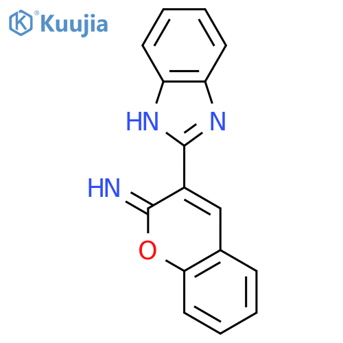 3-(1H-1,3-benzodiazol-2-yl)-2H-chromen-2-imine structure