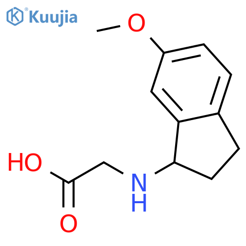 Glycine, N-(2,3-dihydro-6-methoxy-1H-inden-1-yl)- structure