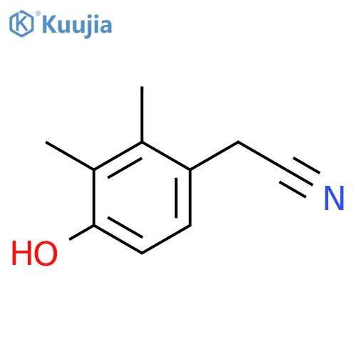 BENZENEACETONITRILE, 4-HYDROXY-2,3-DIMETHYL- structure