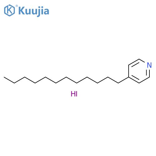 Pyridine, 4-dodecyl-, hydriodide (1:1) structure