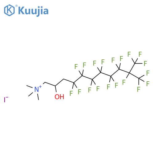 1-Undecanaminium,4,4,5,5,6,6,7,7,8,8,9,9,10,11,11,11-hexadecafluoro-2-hydroxy-N,N,N-trimethyl-10-(trifluoromethyl)-,iodide (1:1) structure