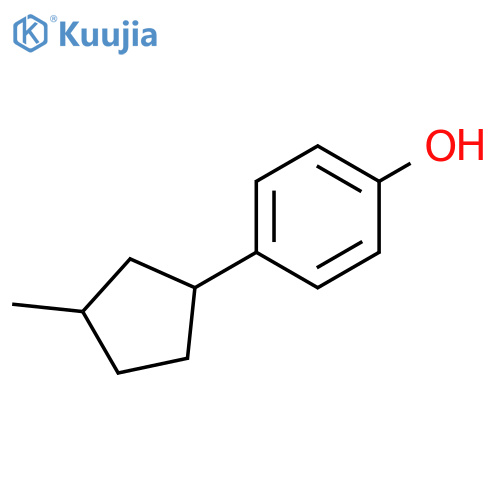 Phenol, 4-(3-methylcyclopentyl)- structure