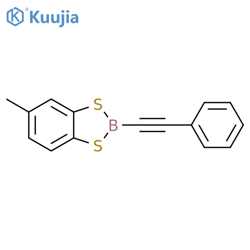 1,3,2-BENZODITHIABOROLE, 5-METHYL-2-(PHENYLETHYNYL)- structure