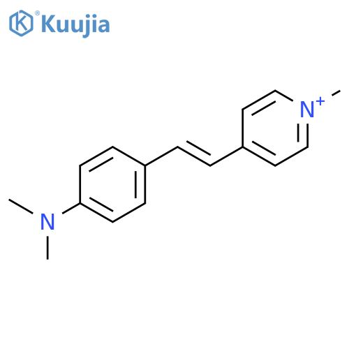 Pyridinium, 4-[(1E)-2-[4-(dimethylamino)phenyl]ethenyl]-1-methyl- structure