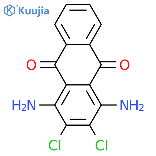 1,4-Diamino-2,3-dichloroanthraquinone structure