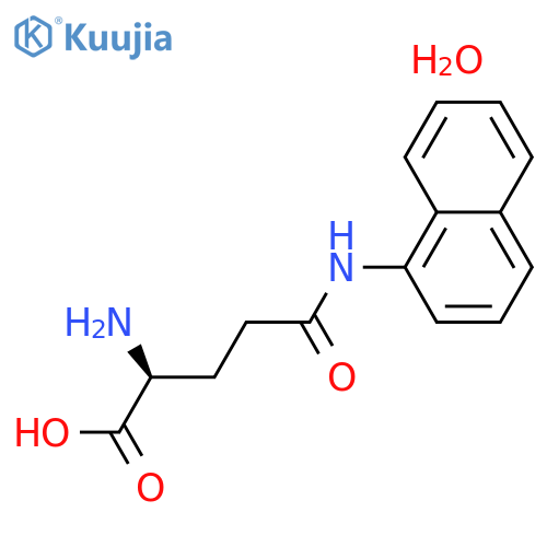 L-Glutamic acid γ-(α-naphthylamide) monohydrate structure