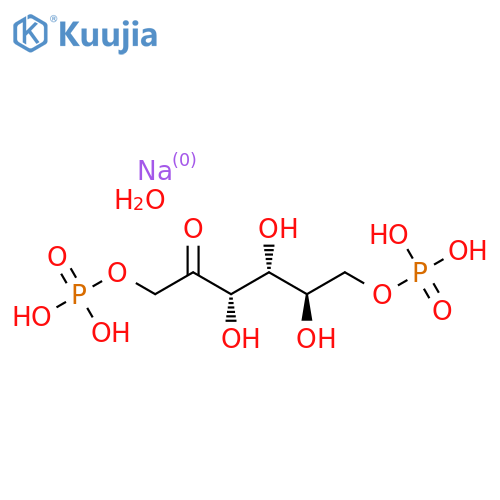 Fosfructose trisodium octahydrate structure