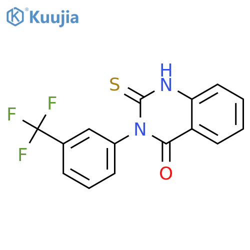 2-Mercapto-3-3-(trifluoromethyl)phenylquinazolin-4(3H)-one structure