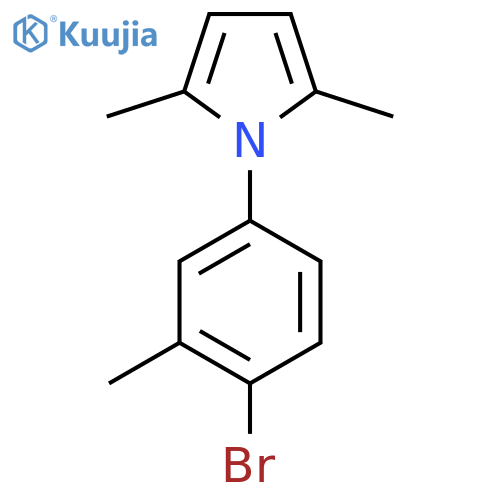 1-(4-bromo-3-methylphenyl)-2,5-dimethyl-1H-pyrrole structure