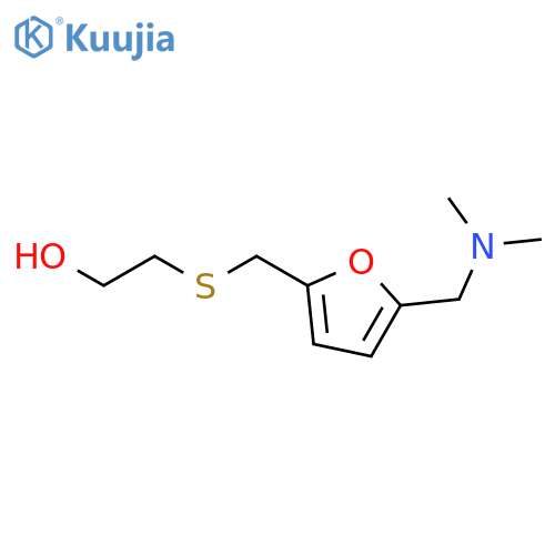 2-[({5-[(Dimethylamino)methyl]furan-2-yl}methyl)sulfanyl]ethan-1-ol structure