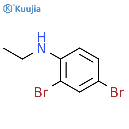 Benzenamine, 2,4-dibromo-N-ethyl- structure