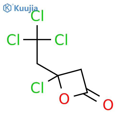 2-Oxetanone, 4-chloro-4-(2,2,2-trichloroethyl)- structure