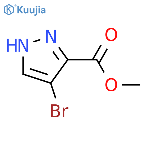 Methyl 4-bromo-1H-pyrazole-3-carboxylate structure