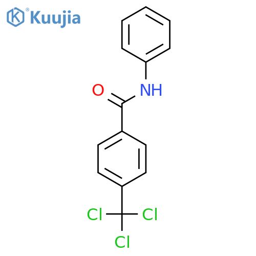 BENZAMIDE, N-PHENYL-4-(TRICHLOROMETHYL)- structure