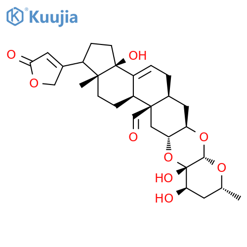 ((3aR,5aS,6aR,7aS,9R,11R,11aS,12aR,13aR,13bS,15aR)-3a,11,11a-trihydroxy-9,15a-dimethyl-1-(5-oxo-2,5-dihydrofuran-3-yl)-1,2,3,3a,5,5a,6,6a,9,10,11,11a,12a,13,13b,14,15,15a-octadecahydro-7aH,13aH-cyclopenta[7,8]phenanthro[2,3-b]pyrano[3,2-e][1,4]dioxine-13a- ) structure