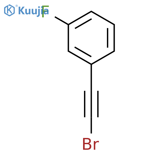 1-(2-bromoethynyl)-3-fluorobenzene structure