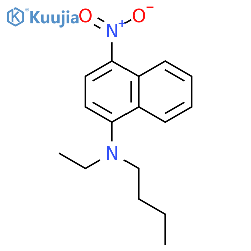 1-NAPHTHALENAMINE, N-BUTYL-N-ETHYL-4-NITRO- structure