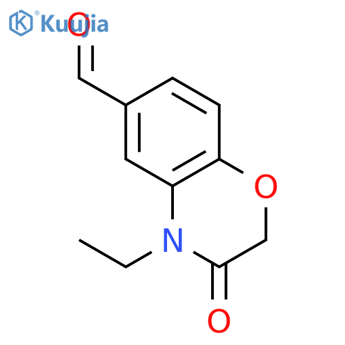 2H-1,4-Benzoxazine-6-carboxaldehyde,4-ethyl-3,4-dihydro-3-oxo- structure