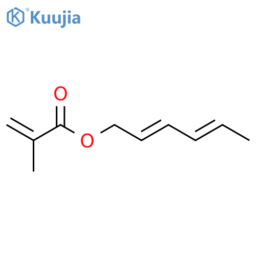 2-PROPENOIC ACID, 2-METHYL-, 2,4-HEXADIENYL ESTER structure