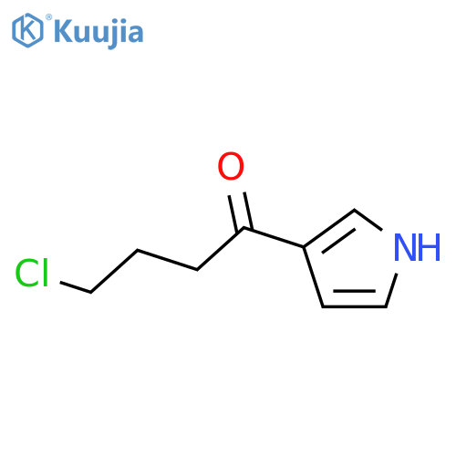 4-Chloro-1-(1H-pyrrol-3-yl)butan-1-one structure