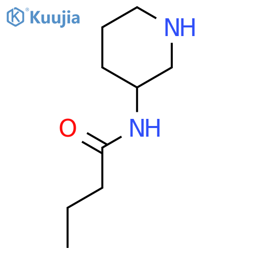 N-(piperidin-3-yl)butanamide structure