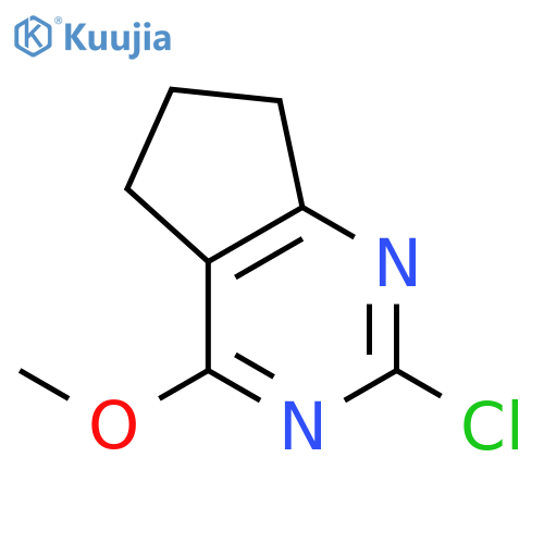 2-Chloro-4-methoxy-5H,6H,7H-cyclopenta[d]pyrimidine structure