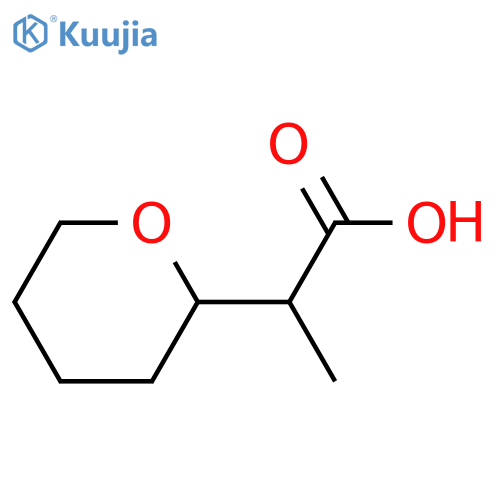 2H-Pyran-2-acetic acid, tetrahydro-α-methyl- structure