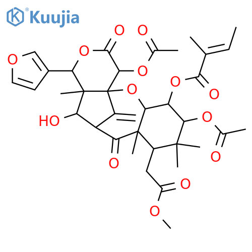 Sandrapin A; 2-De-Ac, 2-tigloyl structure