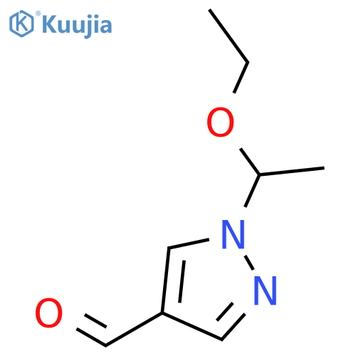 1-(1-Ethoxyethyl)-1H-pyrazole-4-carbaldehyde structure