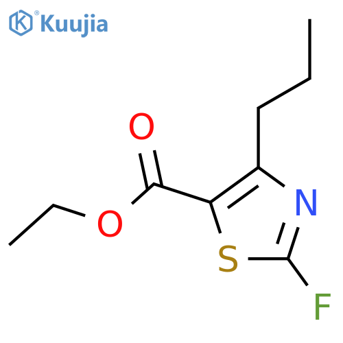 5-Thiazolecarboxylicacid, 2-fluoro-4-propyl-, ethyl ester structure