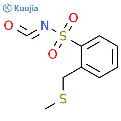 Benzenesulfonyl isocyanate, 2-[(methylthio)methyl]- structure