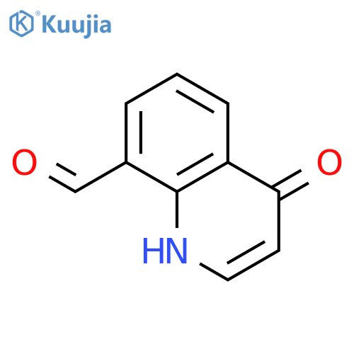 4-oxo-1,4-dihydroquinoline-8-carbaldehyde structure