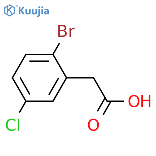 2-(2-bromo-5-chlorophenyl)acetic acid structure