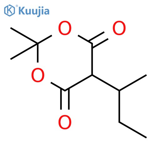 1,3-Dioxane-4,6-dione, 2,2-dimethyl-5-(1-methylpropyl)- structure