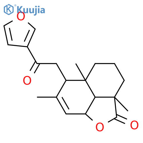 15,16-Epoxy-12-oxo-7,13(16),14-labdatrien-19,6-olide; 6β-form structure