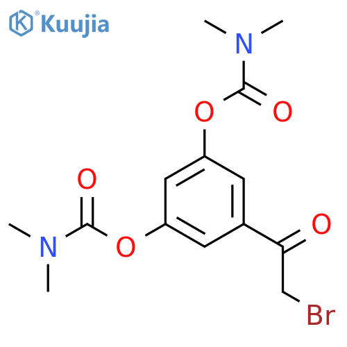 N,N-Dimethyl-carbamic Acid C,C'-5-(2-Bromoacetyl)-1,3-phenylene Ester structure