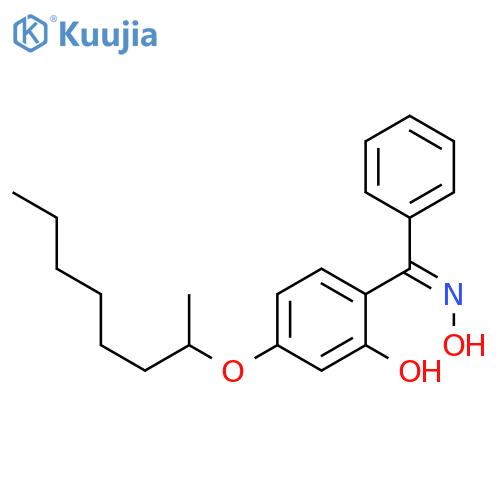 Methanone,[2-hydroxy-4-[(1-methylheptyl)oxy]phenyl]phenyl-, oxime, (1E)- structure